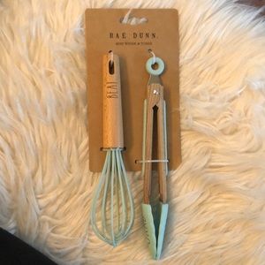 NWT , Rae Dunn mini whisk and tongs.